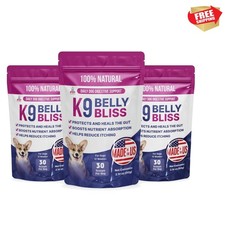 K9 Belly Bliss, All-Natural Gut Health for Dogs, Vet Approved Prebiotic for D...