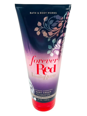 BATH & BODY WORKS FOREVER RED VANILLA RUM ULTIMATE HYDRATION BODY CREAM 8 OZ NEW