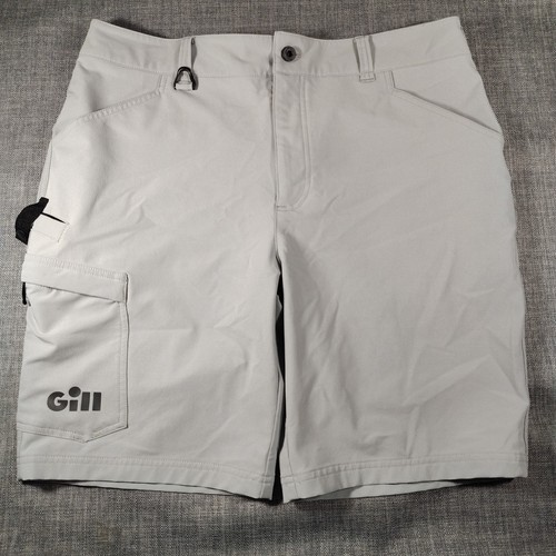 GILL Expel Shorts Mens Large 36 X 9"  Mint Gray Outdoors Fishing FG150 Quick Dry