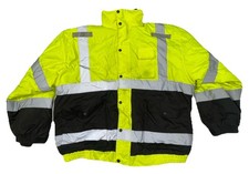 Utility Pro Hi Vis Reflective Safety Jacket 2XL Mens Workwear Winter Waterproof