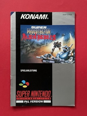 Super PROBOTECTOR Alien CONTRA 1 I SNES Spiel Anleitung NINTENDO Guide o OVP Box