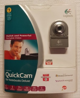 Logitech QuickCam For Notebooks Deluxe Webcam,Featuring Rightlight 2 Technology