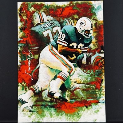 Larry Csonka Football Card #4 2016 Edward Vela Limited Edition