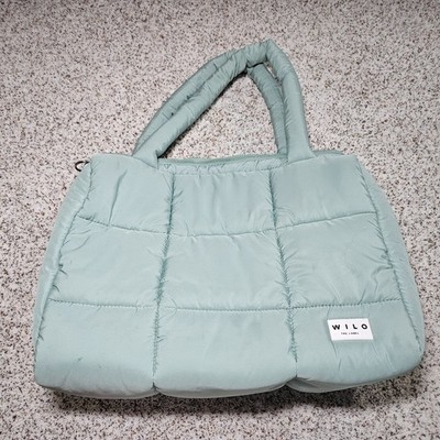 Wilo The Label Puffer Sage Core Weekender Quilted Bag MISSING PARTS