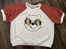 Disney Winnie the Pooh Honey pot eyes - Kids Large Red and White Graphic T-Shirt