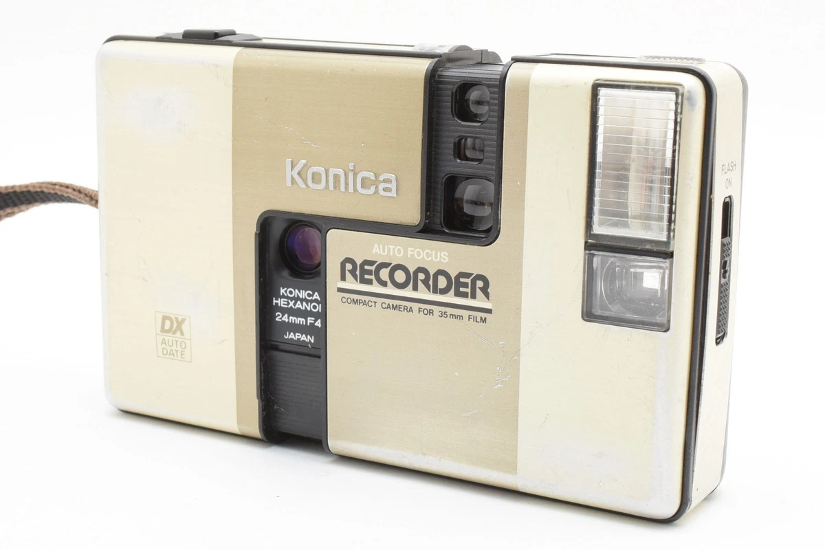 【ジャンク】Konica AUTO FOCUS RECORDER 35mm Konica Recorder Red Half Frame 35mm Point & Shoot Film Camera