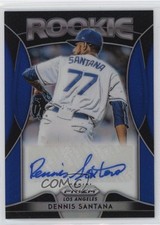 2019 Panini Prizm Rookie Auto Blue Prizm Dennis Santana #RA-DS Auto e6p