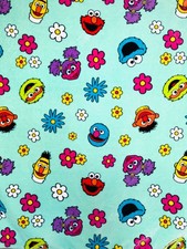 Sesame Street Throw Blanket 60x70 Plush Soft Bert Ernie Cookie Monster Elmo Cozy