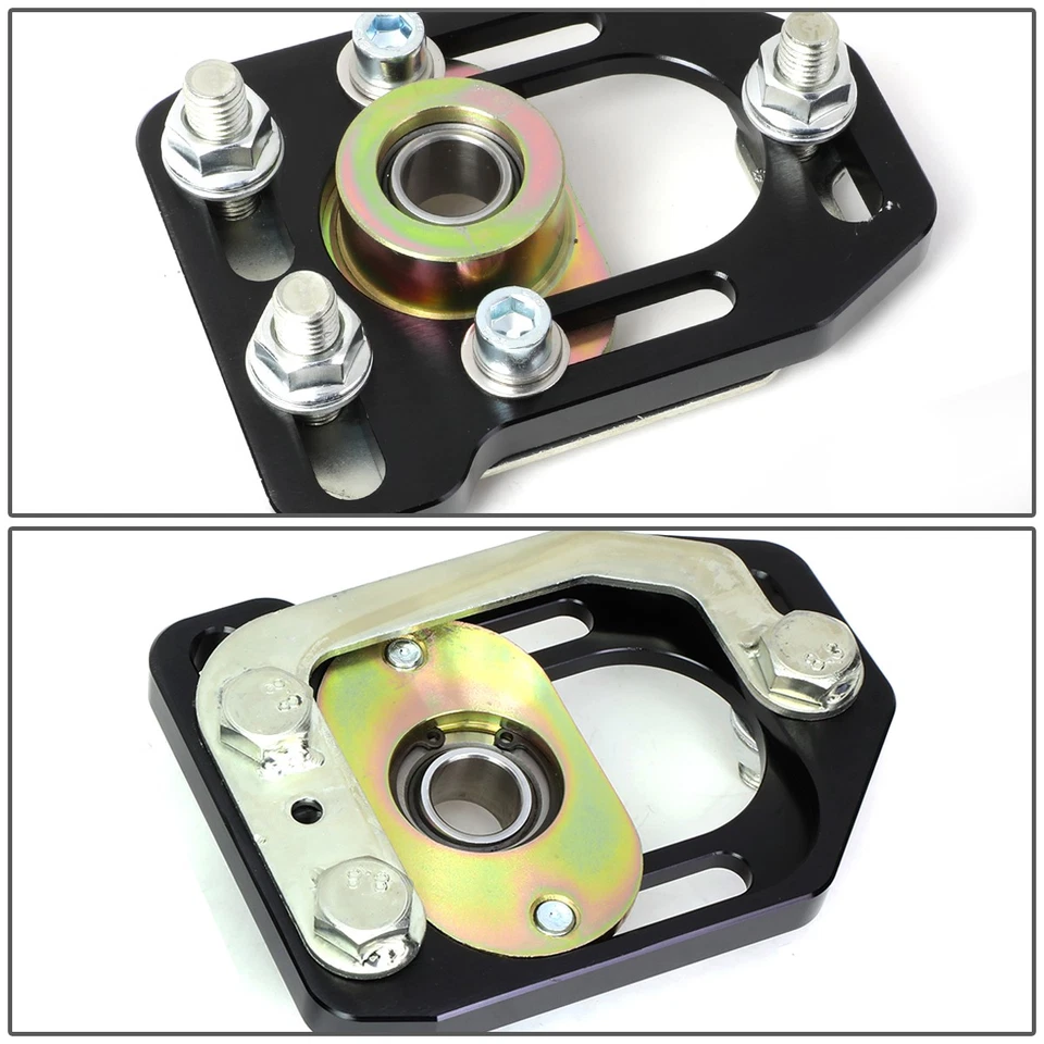 PARA FORD MUSTANG 79-89 DELANTERO AJUSTABLE +/-3.0 INCLINACIÓN +/-2.0 PLACAS GIRATORIAS NEGRO Foto 3 de 4