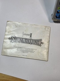 Castlevania II Simon's Quest 2 (Nintendo NES) Box And Manual Only 