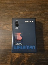 Sony FM/AM Radio Walkman SRF-33W Dark Blue Tested  Working