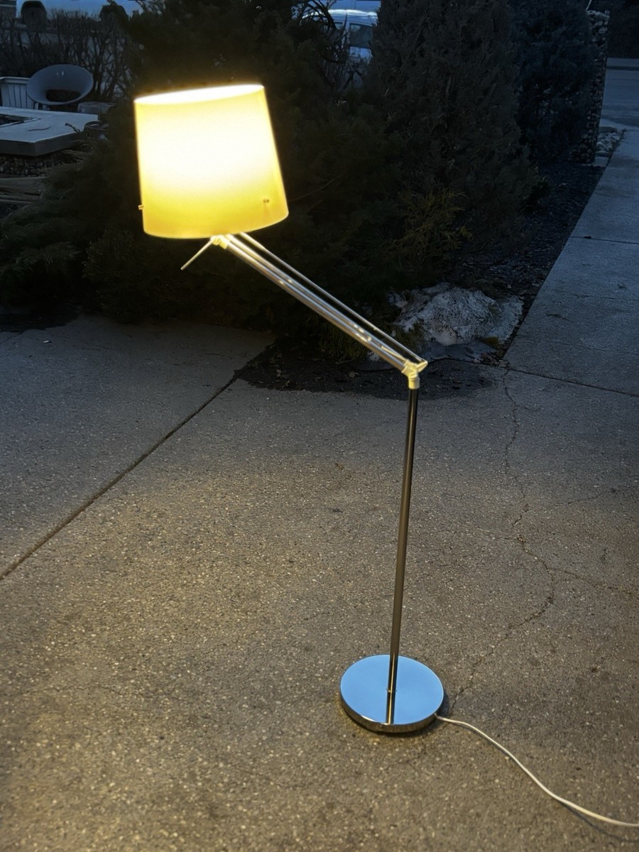 IKEA Samtid NO SHADE Floor Lamp Light Chrome Silver Flexible