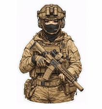 Tactical Girl Ar 15 Sticker Car Gun Decal .556 Tactical Military Nvg Army Anime