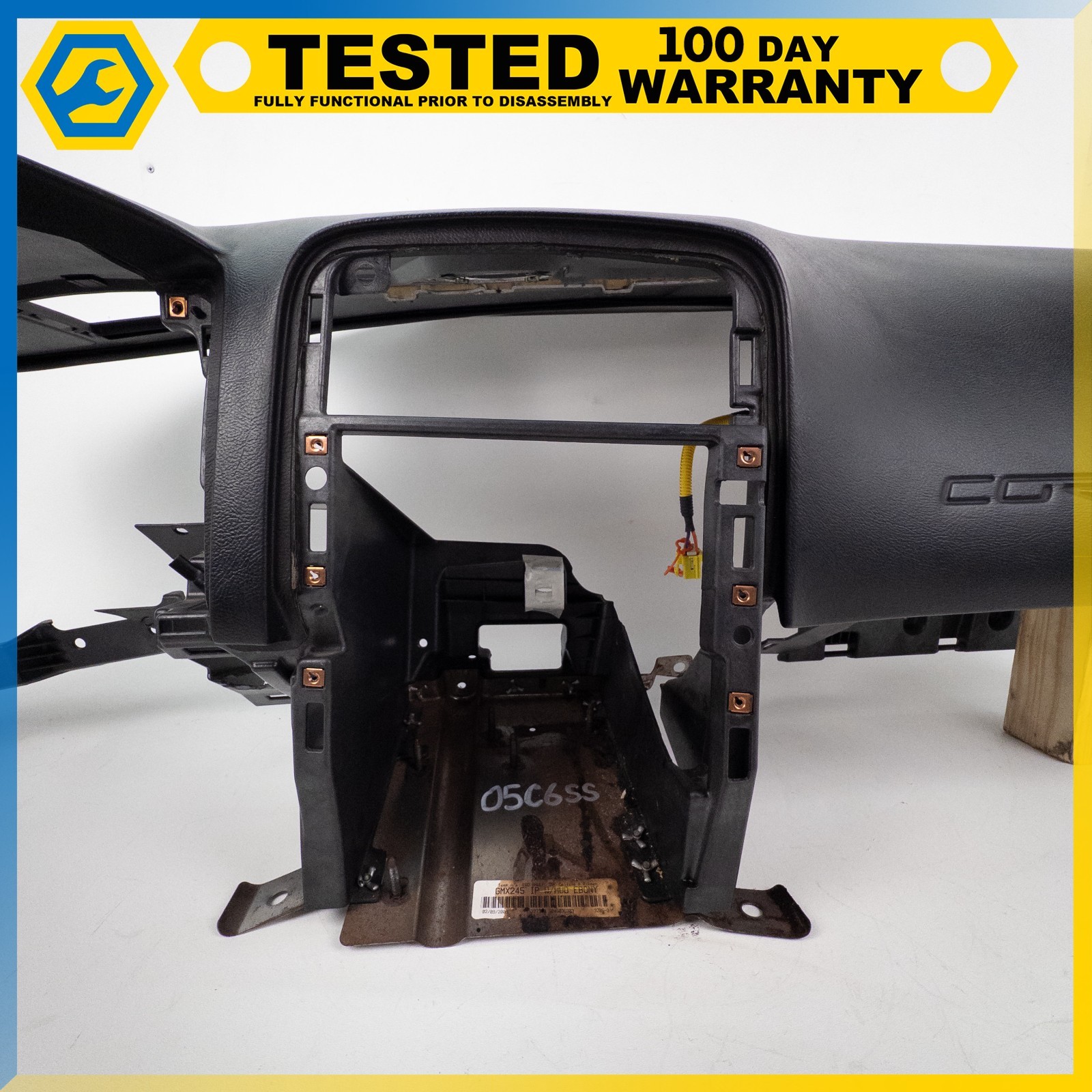 05-13 CHEVROLET CORVETTE C6 DASH DASHBOARD INSTRUMENT PANEL ASSEMBLY BLACK OEM