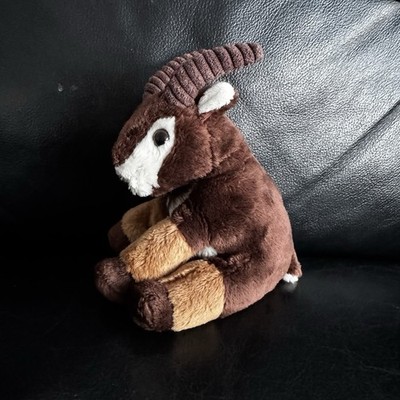 Charlie Bears Cuddle Cub Mountain Goat Plush Stuffed Animal 5'' Washable
