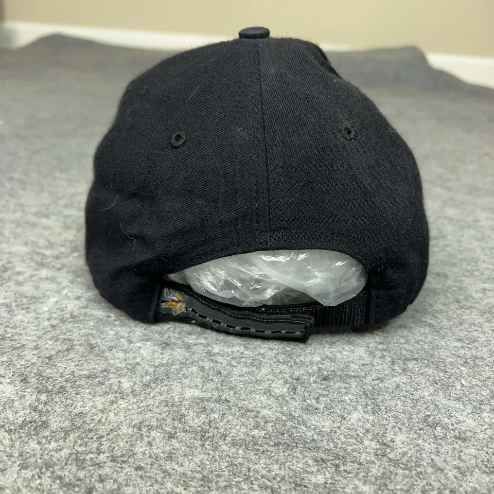 Vintage Minnesota Vikings Hat Cap Snap Back Black NFL Football Wool Blend Mens - Image 3 of 4