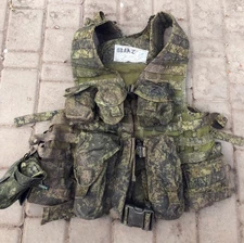 Original Russian Army Soldier Load Carrying MOLLE Military Unloading Vest 6SH117