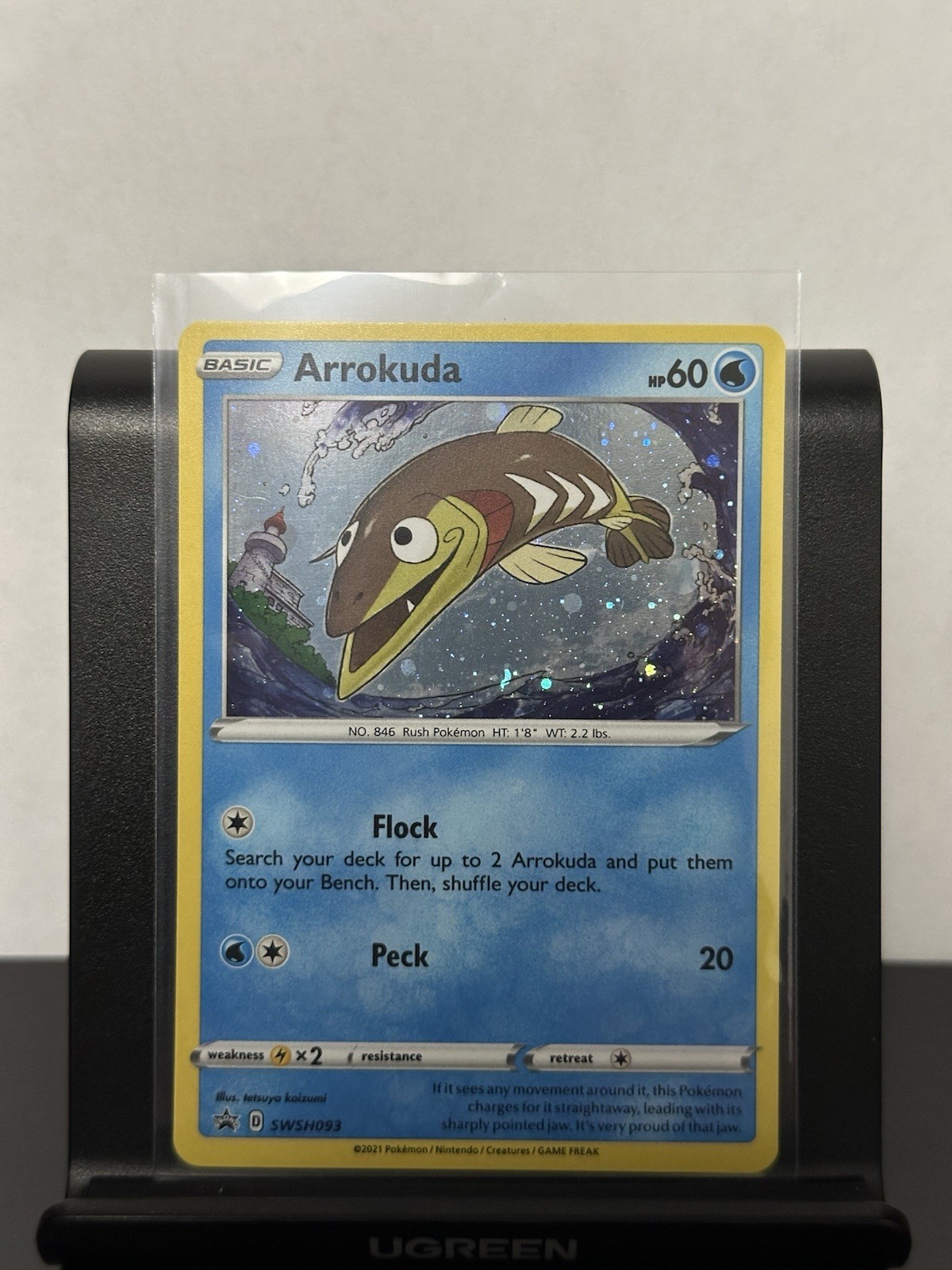Pokémon Arrokuda SWSH093 Black Star Promos Cosmos Holo NM