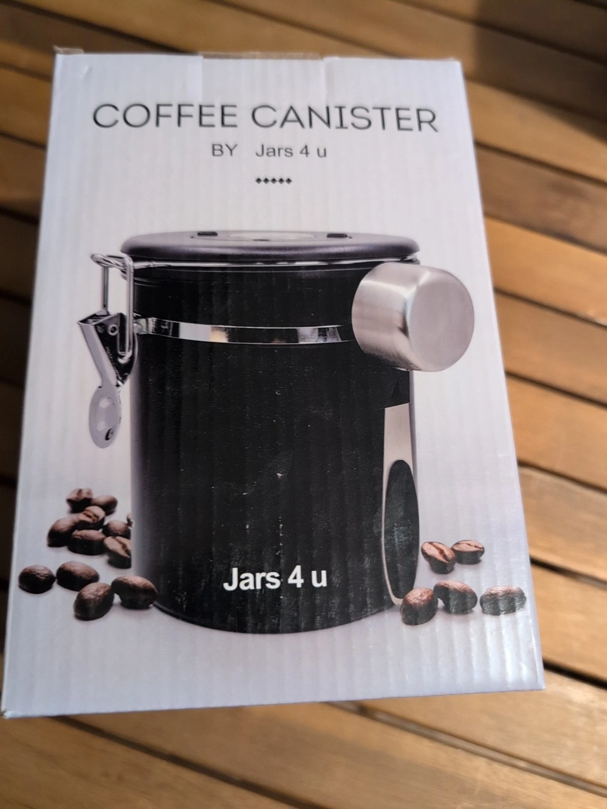 2 x Coffee Canisters By Jars 4 u Storage Containers With Date