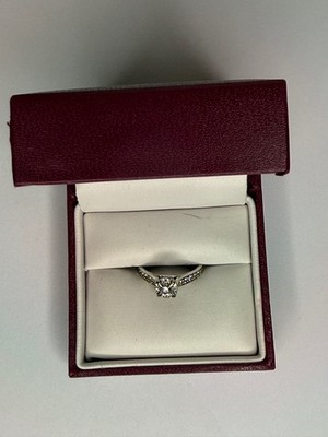 Best Offer: Helzberg Diamonds Halo Ring - Natural Diamond & 10K Gold - Size 5.5