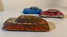 vintage tin toys Friction Police Car Tootsie Toy Passenger Car Unmarked Vehicle