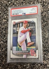 2025 BOWMAN QUINN MATHEWS 1ST BOWMAN #BP-25 CARDINALS PSA 10 - LOW POP!! 🔥