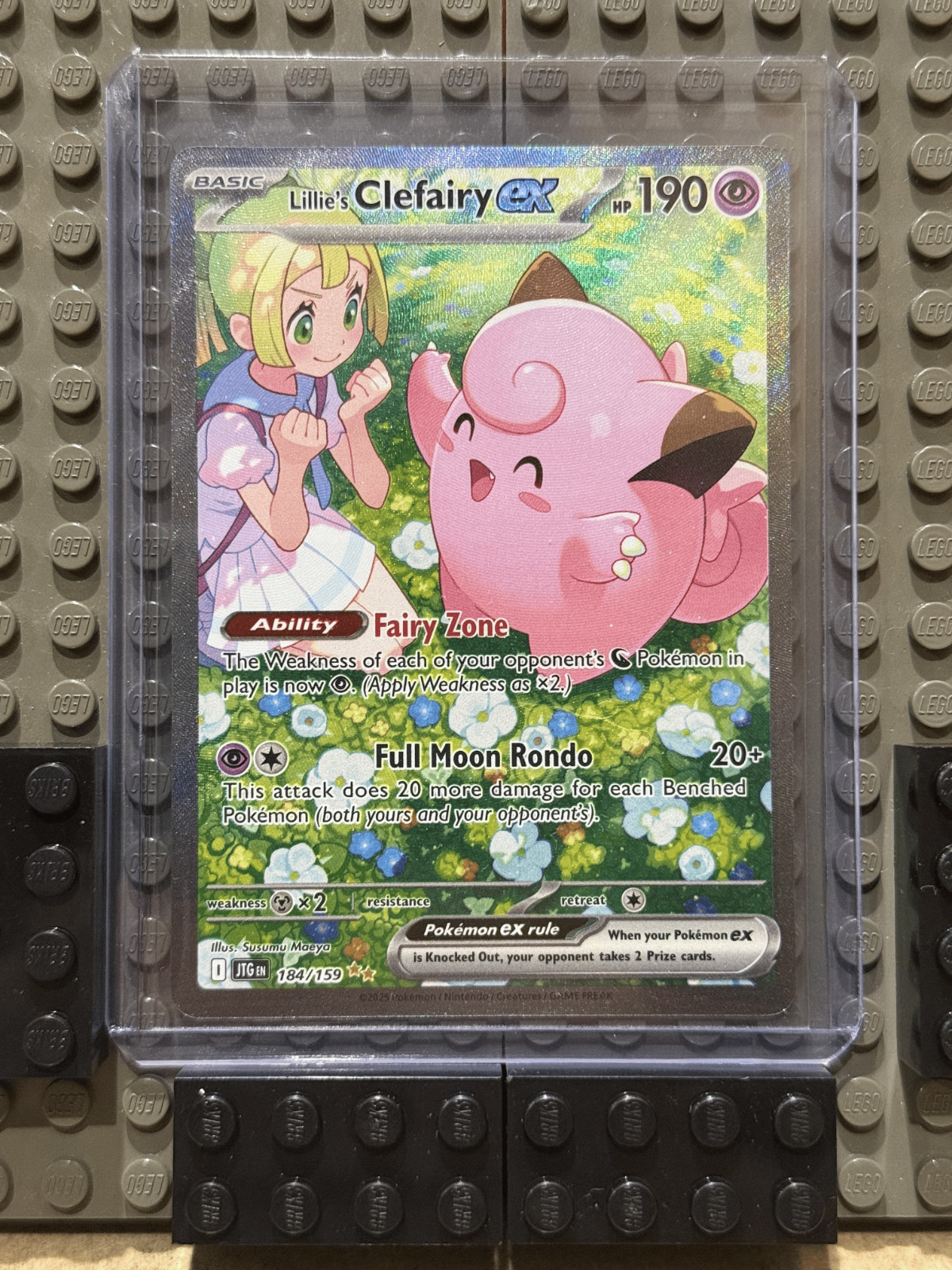 Pokemon TCG - Journey Together - Lillie's Clefairy ex English 184/159 SIR - NM