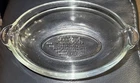 Two (2) Vintage Pyrex Clear Glass Oval 1 Cup Small Casserole #328 with Handles
