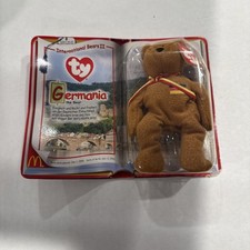 VTG Ty International Bears II Germanic the bear from McDonalds Beanie Babies NIB