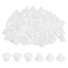 500Pcs Plastic Hole Plugs, White 5/16"x1/4" Hole Cover for Holes 5mm