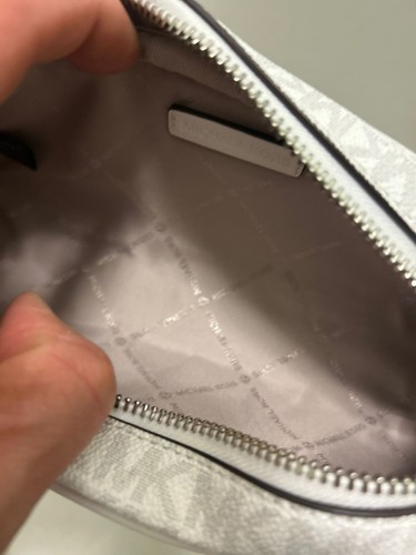 Michael Kors Medium Fashion Pencil Cosmetic Case Makeup Case Bright Optic White - Bild 11 von 12