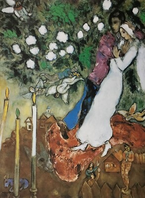 Marc Chagall The Three Candles Custom Framed Print | eBay