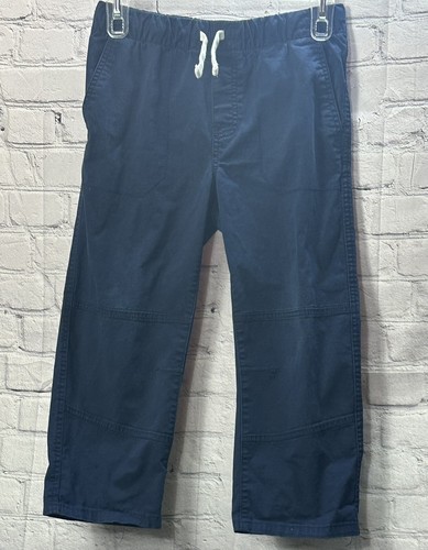 Cat & Jack Pants Boys School Uniform Navy Blue Sz 12 Pull On Elastic Drawstring - Picture 4 of 11