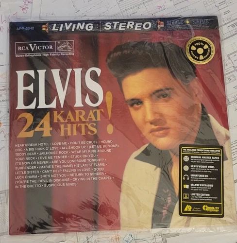 Elvis Presley 24 Karat Hits Analogue Productions 3x45rpm vinyl NEW Sealed