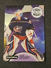 22-23 Synergy Elvis Merzlikins Light Up The Night #/899 🚨🚨🚨 Blue Jackets 