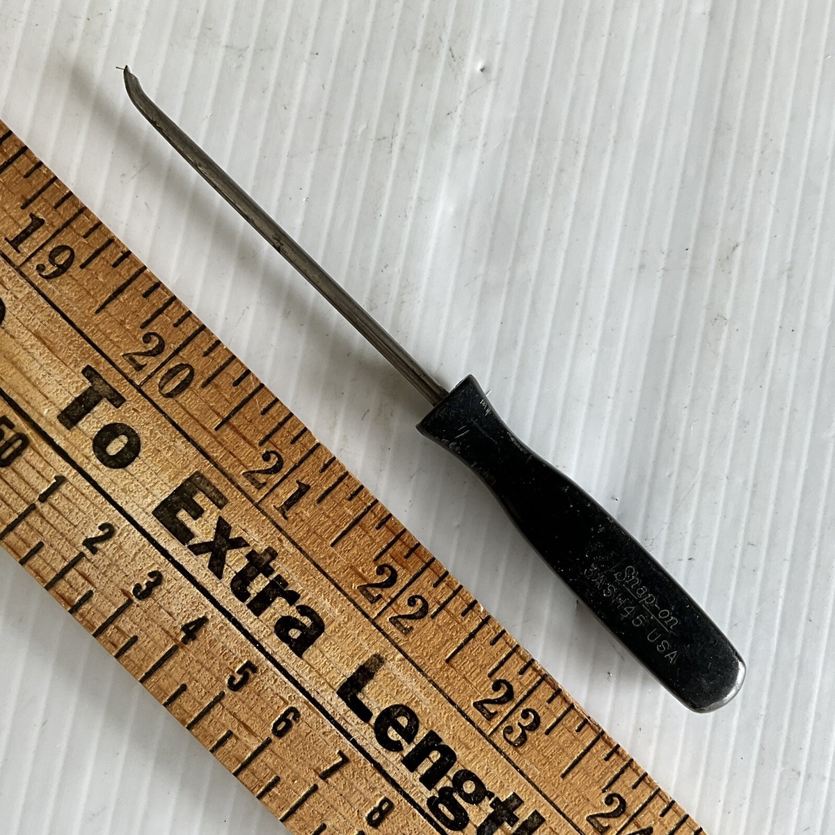 B1c Snap-on Tools 3ASH45A Hook Pick Tool Black Hard Handle USA for