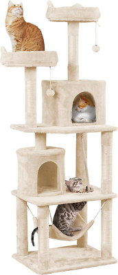 70.5'' Cat Tower with Condo & Padded Perches - Multi-Level Climbing Tree