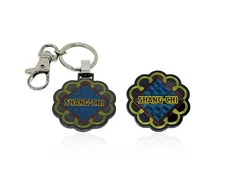 SHANG-CHI LOGO The Legend of The Ten Rings, Official Marvel PIN & KEYCHAIN 3.8cm