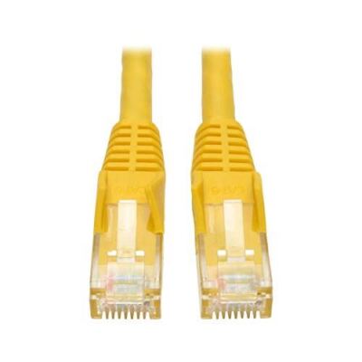 Tripp Lite Cat6 Gigabit Snagless geformtes Patchkabel (RJ45 M/M) - gelb, 50 Fuß (