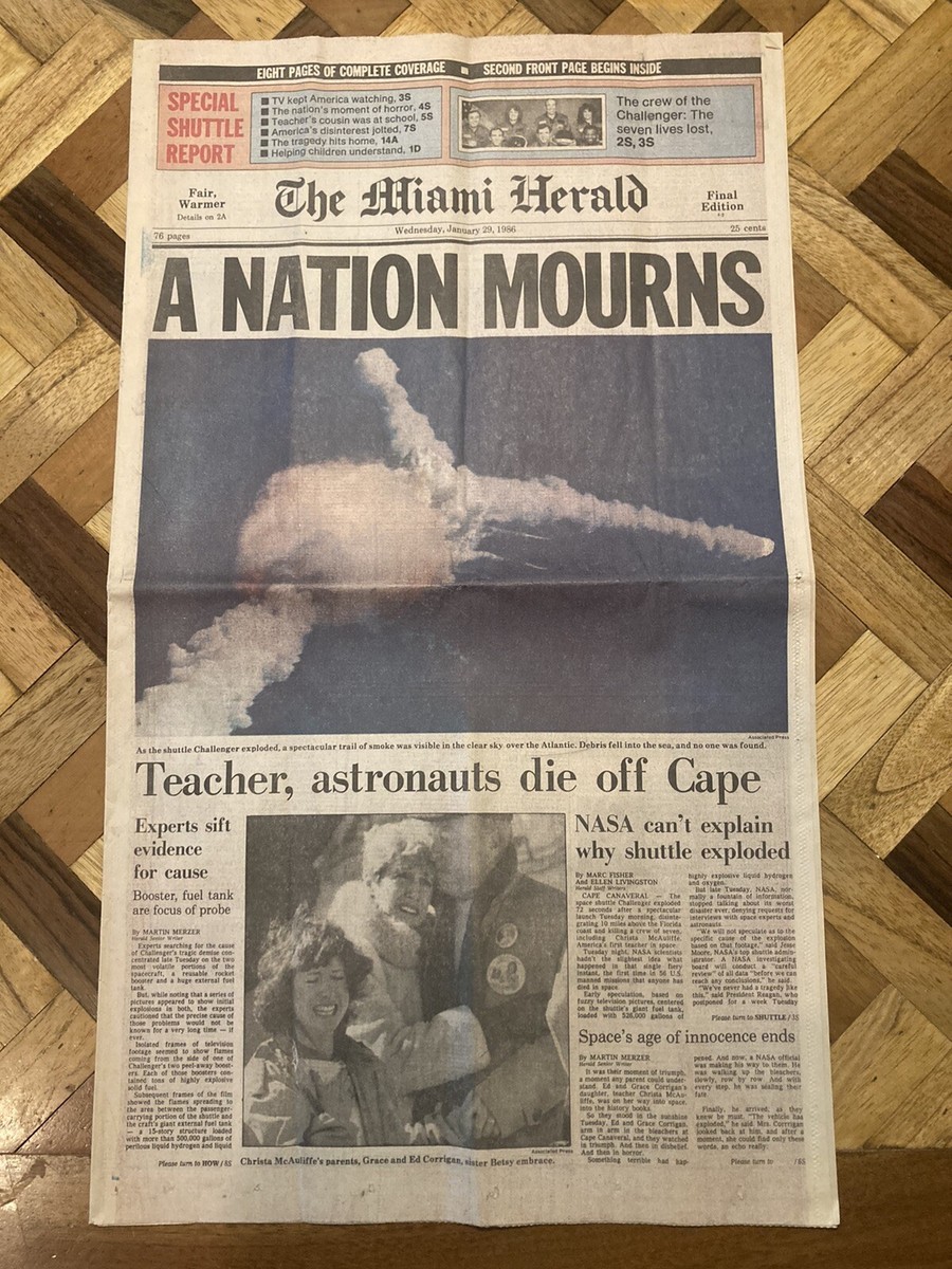 NASA Space Shuttle Challenger Disaster: A Nation Mourns January 29