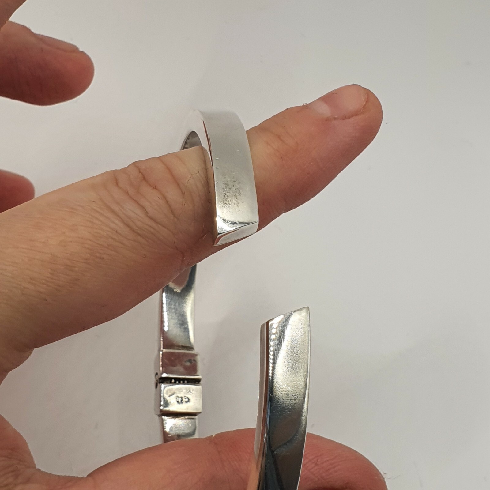 Photo 7 of Sterling Silver Bangle 20g 7-7.5", WJJ , B64