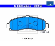 Brake pad set, disc brake ATE 13.0460-5956.2 for Nissan