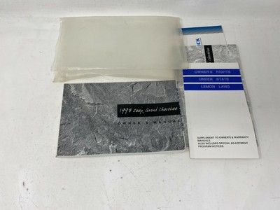 1998 Jeep Grand Cherokee Owners Manual Handbook Set With Case Oem Book00113 Ebay