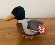 Ty Beanie Baby Jake The Mallard Drake Duck, 1997 1998 Rare Multiple Error Tags