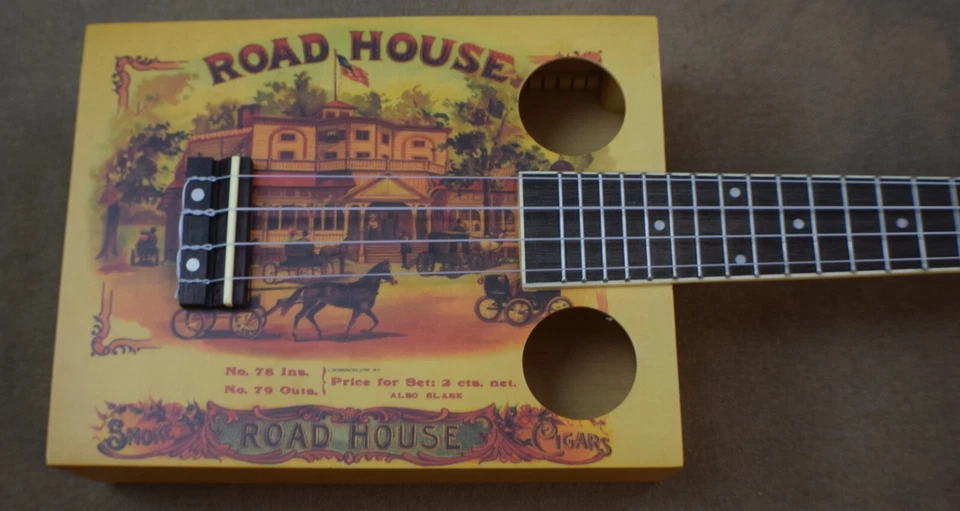 Eddy Finn CG-BX-1 Cigar Box Ukulele with Gigbag - Image 3 of 4