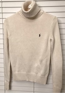 Ralph-Lauren-Polo-Sport-Sz-S-Unisex-Knit-Turtleneck-Sweater-Long-Sleeve