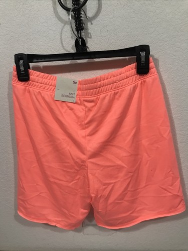 S.O. - GIRLS - KNIT BERMUDA SHORTS - CORAL - SIZE 16 (BLK-6-143) - Picture 4 of 6