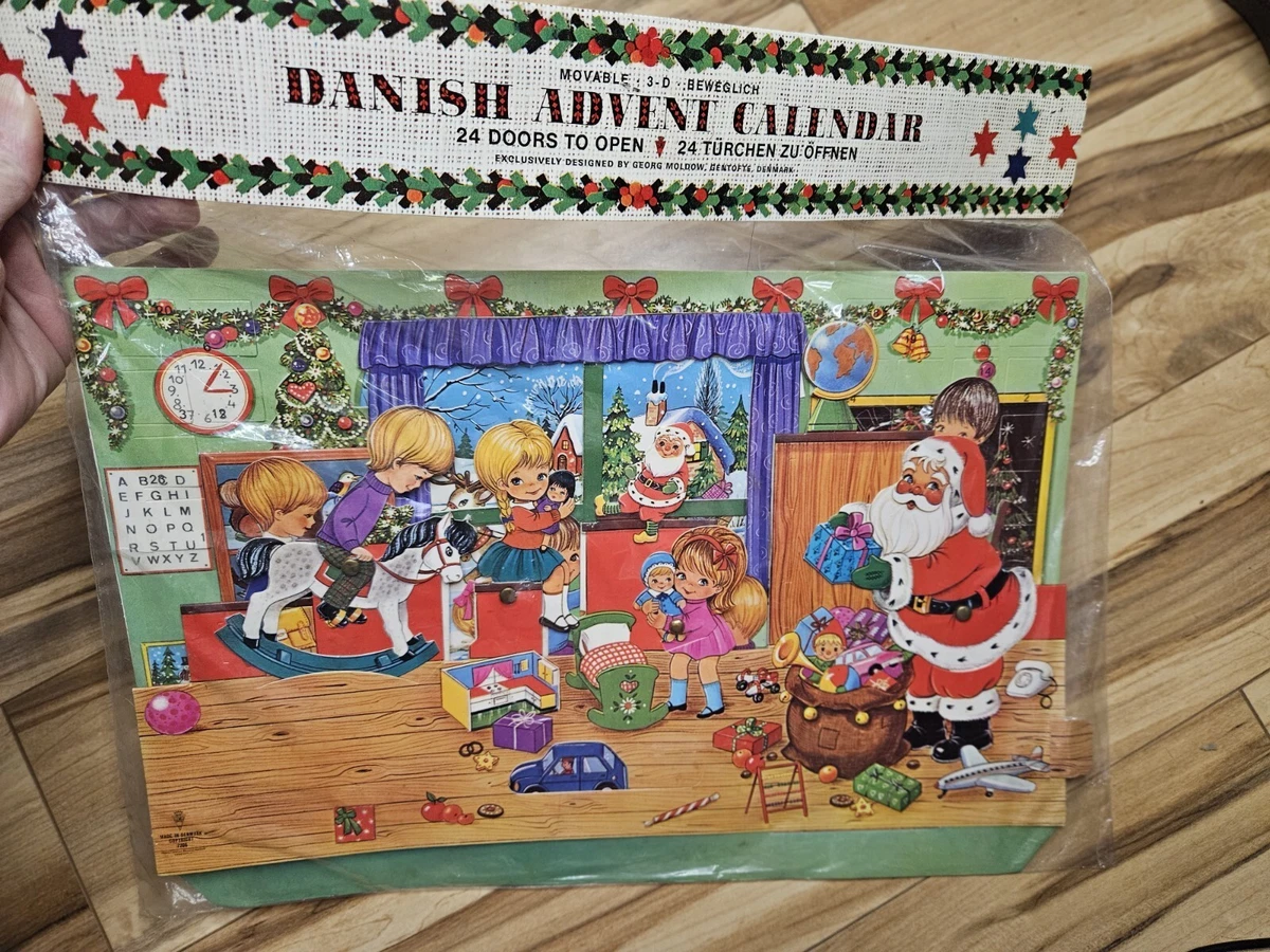 Vintage Danish Christmas Advent Calendar 3-D GEMO Movable New In Package | eBay vintage-danish-christmas-advent-calendar-3-d-gemo-movable-new-in-package-ebay
