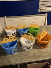 MCDONALD'S 2024 Happy Meal BOO Bucket LOT OF 6 Halloween Pails