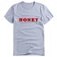 thumbnail 12 - Women's Casual HONEY Print Short Sleeve T-shirt Summer Shirt Blouse Tops JJ